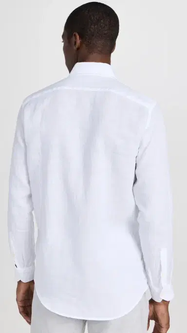 Frescobol Carioca Antonio Linen Shirt White L | Thumbnail 3
