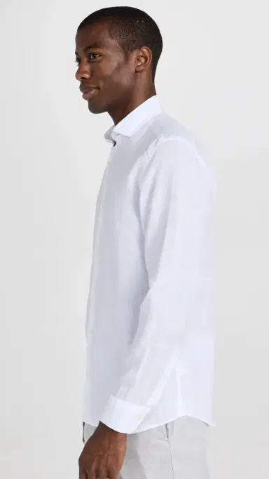 Frescobol Carioca Antonio Linen Shirt White L | Thumbnail 4