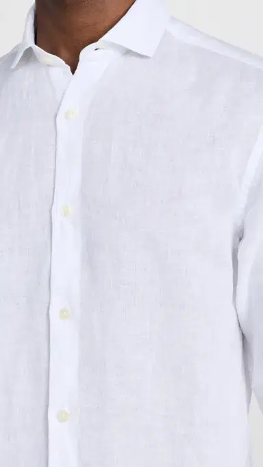 Frescobol Carioca Antonio Linen Shirt White L | Thumbnail 6