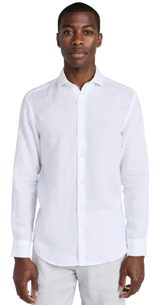 Frescobol Carioca Antonio Linen hirt White