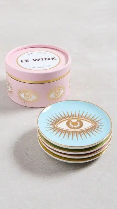 Jonathan Adler Le Wink Coasters Multi One Size | Thumbnail 5