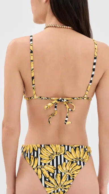 SIMONMILLER Bwai Bikini Top Banana Stripe | Thumbnail 4