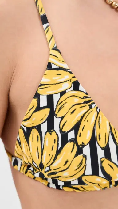 SIMONMILLER Bwai Bikini Top Banana Stripe | Thumbnail 6