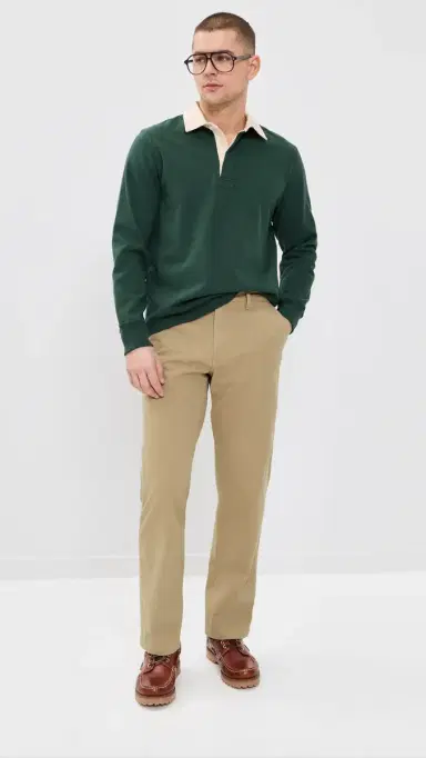 Taylor Stitch The Straight Foundation Pants Organic Khaki 33 | Thumbnail 2