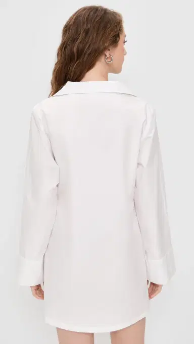 Vitamin A Elodie Wrap Dress White | Thumbnail 3