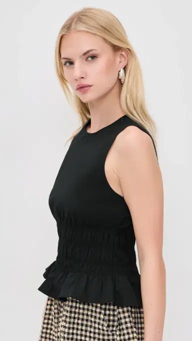 STAUD Culver Blouse Black | Thumbnail 4