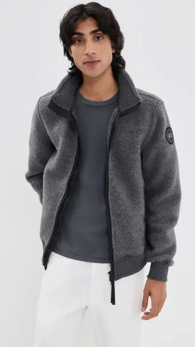 Canada Goose Black Disc Lawson Fleece Jacket Quarry Grey | Thumbnail 2 Canada Goose Black Disc Lawson Fleece Jacket Quarry Grey | Thumbnail 2