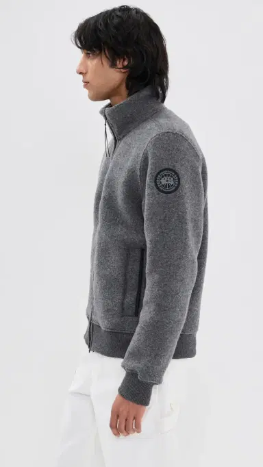 Canada Goose Black Disc Lawson Fleece Jacket Quarry Grey | Thumbnail 4 Canada Goose Black Disc Lawson Fleece Jacket Quarry Grey | Thumbnail 4