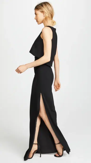 BLACK HALO Kacie 2 Piece Maxi Dress Black 8 | Thumbnail 4 BLACK HALO Kacie 2 Piece Maxi Dress Black 8 | Thumbnail 4