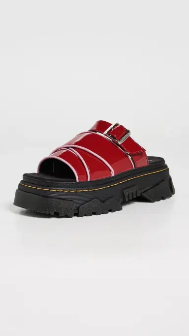 Dr. Martens Mattison Slides Scarlet Red 9 | Thumbnail 2