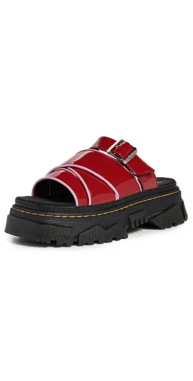 Dr. Martens Mattison Slides Scarlet Red 9 | Thumbnail 1