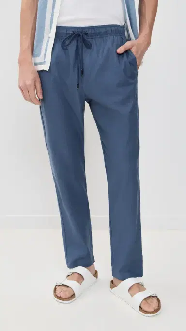 Onia Stretch Linen Pull-On Pants Vintage Indigo S | Thumbnail 2