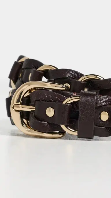 Madewell Woven Metal Belt Coffee Bean | Thumbnail 5