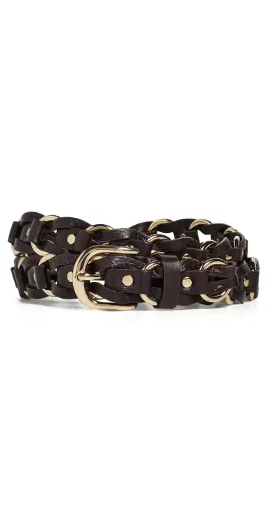 Madewell Woven Metal Belt Coffee Bean | Thumbnail 1