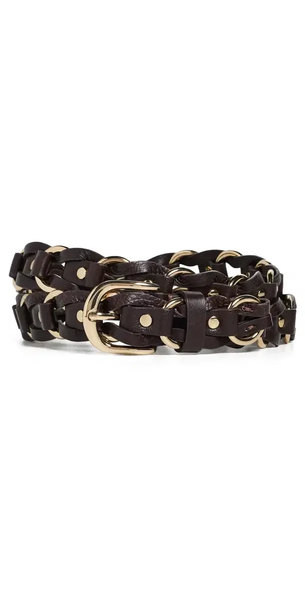 Madewell Woven Metal Belt Coffee Bean