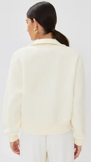 Varley Roselle Half Zip Fleece Egret L | Thumbnail 3