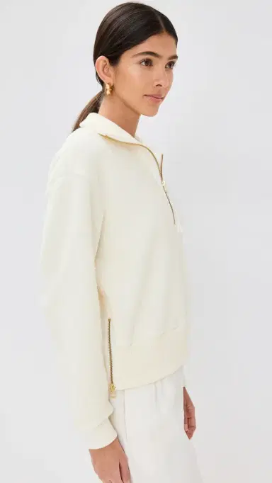 Varley Roselle Half Zip Fleece Egret L | Thumbnail 4