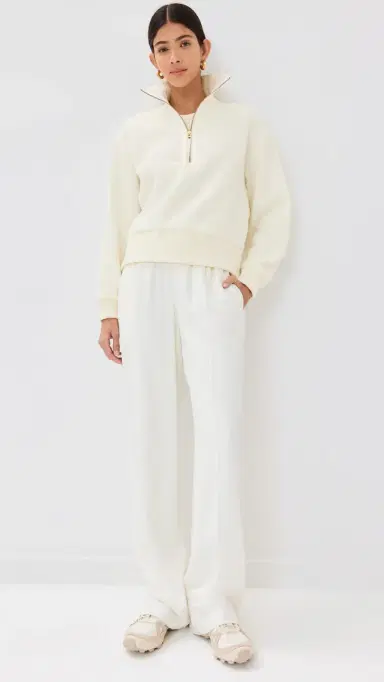Varley Roselle Half Zip Fleece Egret L | Thumbnail 5