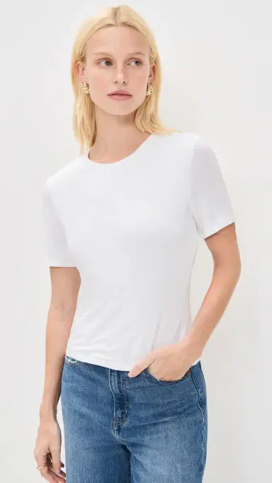 Veronica Beard Jean Benedict Tee White S | Thumbnail 2