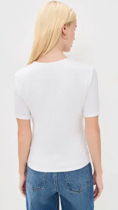 Veronica Beard Jean Benedict Tee White S | Thumbnail 3