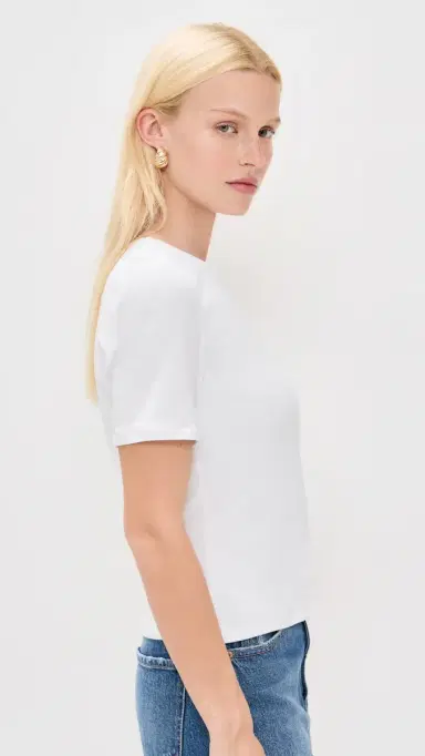 Veronica Beard Jean Benedict Tee White S | Thumbnail 4
