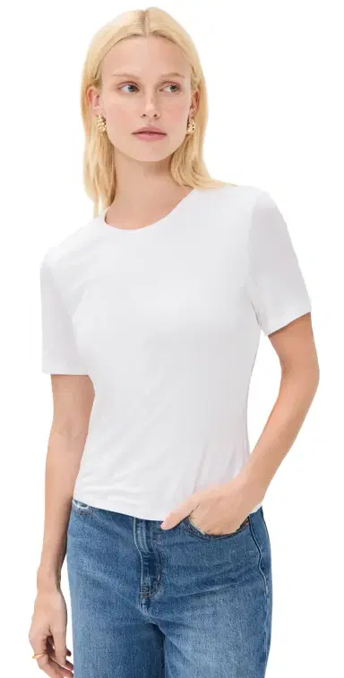 Veronica Beard Jean Benedict Tee White S | Thumbnail 1