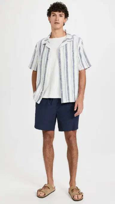Onia Charles Swim Trunks 7 Deep Navy L | Thumbnail 5