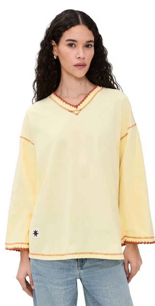 Ciao Ciao Vacation Lita Lobster Ace Long Sleeve Tee Yellow