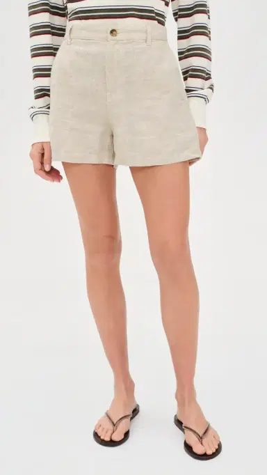 Madewell Zoe Linen Shorts Oat | Thumbnail 2 Madewell Zoe Linen Shorts Oat | Thumbnail 2