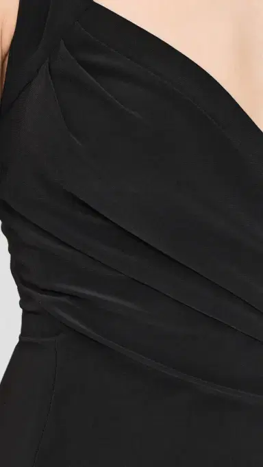 Norma Kamali Halter Sweetheart Side Drape Gown Black | Thumbnail 6 Norma Kamali Halter Sweetheart Side Drape Gown Black | Thumbnail 6