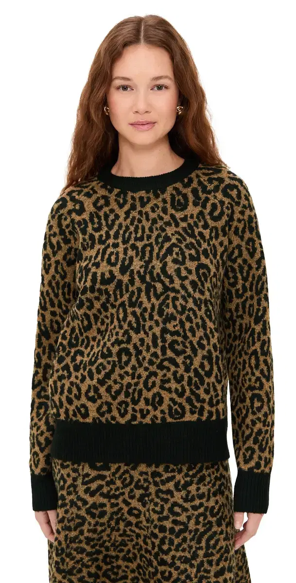 LE BOP Cheetah Pullover Camel Cheetah