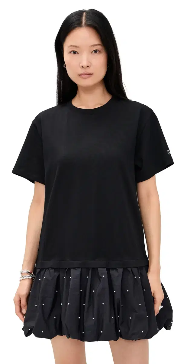 Alberta Pearl T-Shirt Dress Black