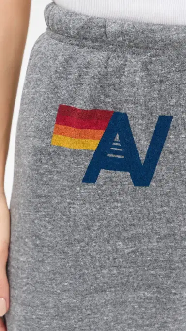 Aviator Nation Logo Sweatpants Heather Grey | Thumbnail 6 Aviator Nation Logo Sweatpants Heather Grey | Thumbnail 6