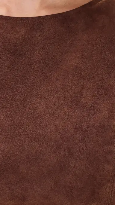 Free People Atlas Faux Suede Mini Dress Chicory Coffee | Thumbnail 6
