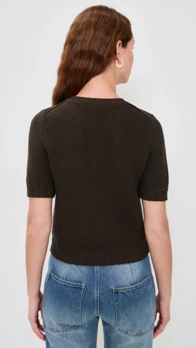 Alex Mill Elle Cardigan In Linen Cotton Roasted Bean | Thumbnail 3 Alex Mill Elle Cardigan In Linen Cotton Roasted Bean | Thumbnail 3