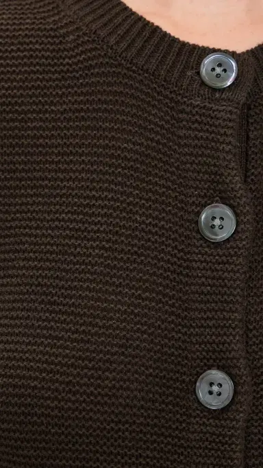 Alex Mill Elle Cardigan In Linen Cotton Roasted Bean | Thumbnail 6 Alex Mill Elle Cardigan In Linen Cotton Roasted Bean | Thumbnail 6