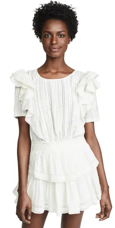 LoveShackFancy Natasha Dress White | Thumbnail 1 LoveShackFancy Natasha Dress White | Thumbnail 1