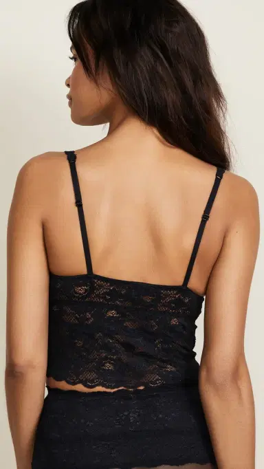 Cosabella Never Say Never Cropped Cami Black | Thumbnail 4