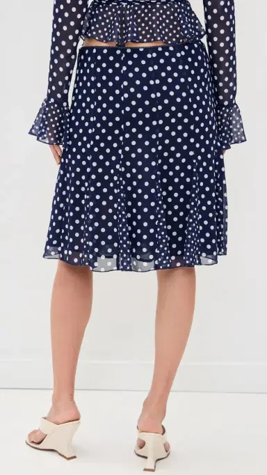 Guizio Mixed Godet Paloma Skirt | Thumbnail 3