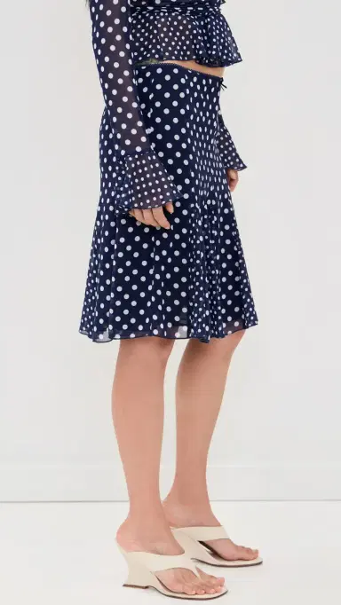Guizio Mixed Godet Paloma Skirt | Thumbnail 4