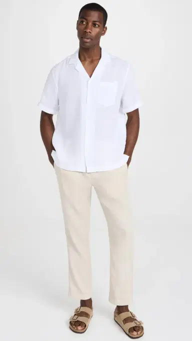 Frescobol Carioca Oscar Linen Chinos | Thumbnail 5