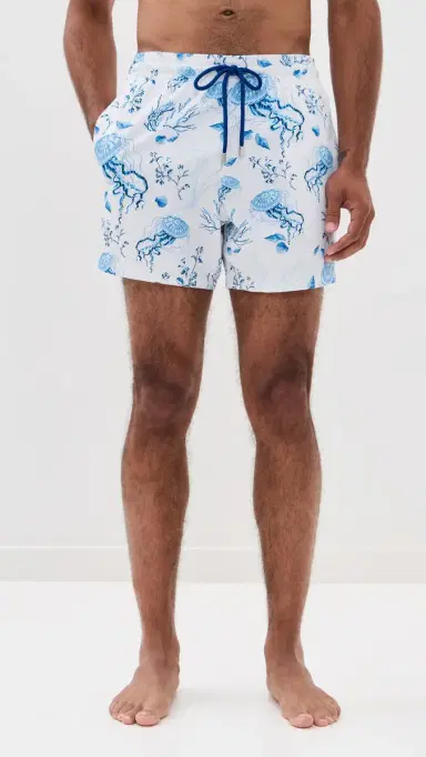 Vilebrequin Moorise Swim Trunks Blanc | Thumbnail 2 Vilebrequin Moorise Swim Trunks Blanc | Thumbnail 2