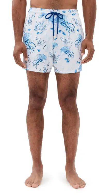 Vilebrequin Moorise Swim Trunks Blanc | Thumbnail 1 Vilebrequin Moorise Swim Trunks Blanc | Thumbnail 1
