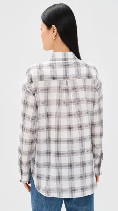 Sold Out NYC The Everything Shirt Cream Plaid | Thumbnail 3