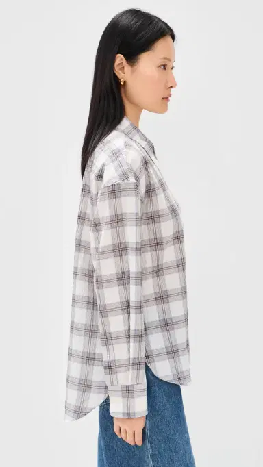 Sold Out NYC The Everything Shirt Cream Plaid | Thumbnail 4