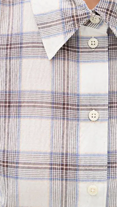 Sold Out NYC The Everything Shirt Cream Plaid | Thumbnail 6