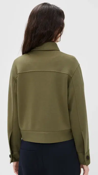 Vince Cropped Jacket Dark Olive Stone | Thumbnail 3