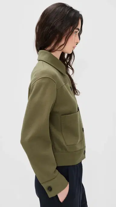 Vince Cropped Jacket Dark Olive Stone | Thumbnail 4