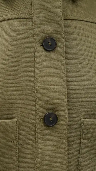Vince Cropped Jacket Dark Olive Stone | Thumbnail 6