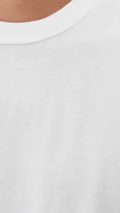 Asher Noah Supima Tee White S | Thumbnail 6